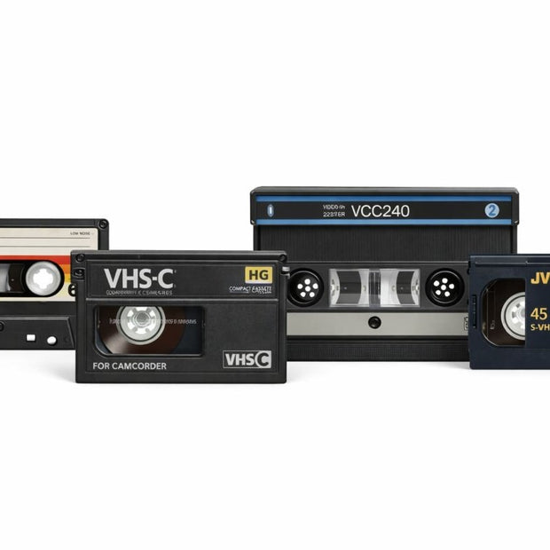 VHS-, VHS-C-, Video 2000- en camcorderbandjes om te digitaliseren